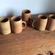 5 stoneware mugs