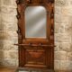 vestiaire d’entrée à miroir en noyer – XIXe siècle