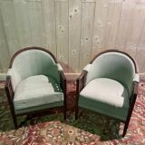 Pair of Art Deco armchairs by Paul Follot