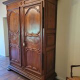 Louis xiv cabinet in solid walnut from the 18th century