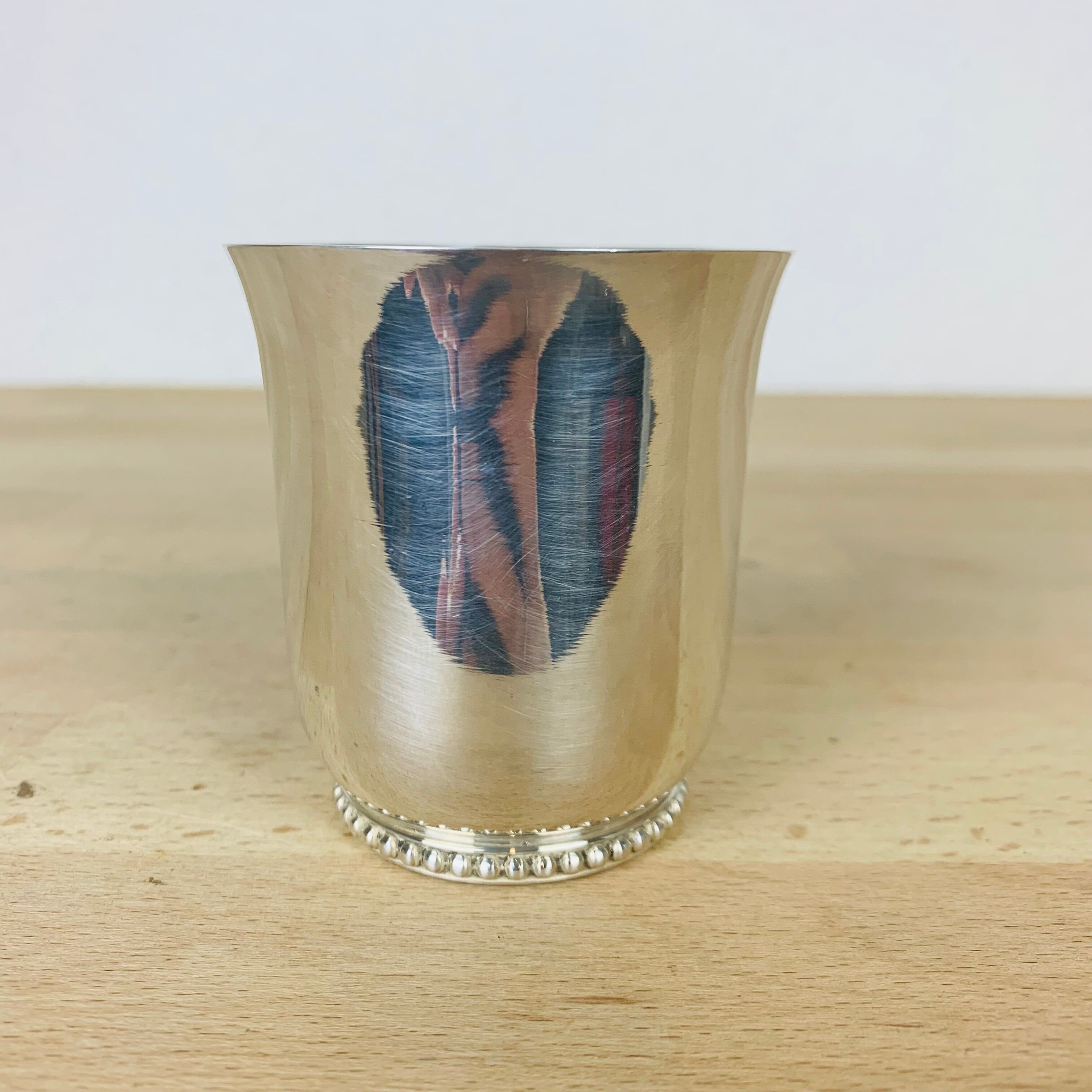 Timbale Ercuis en métal argenté