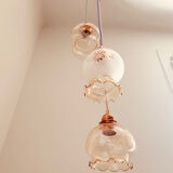 Pastel waterfall pendant light