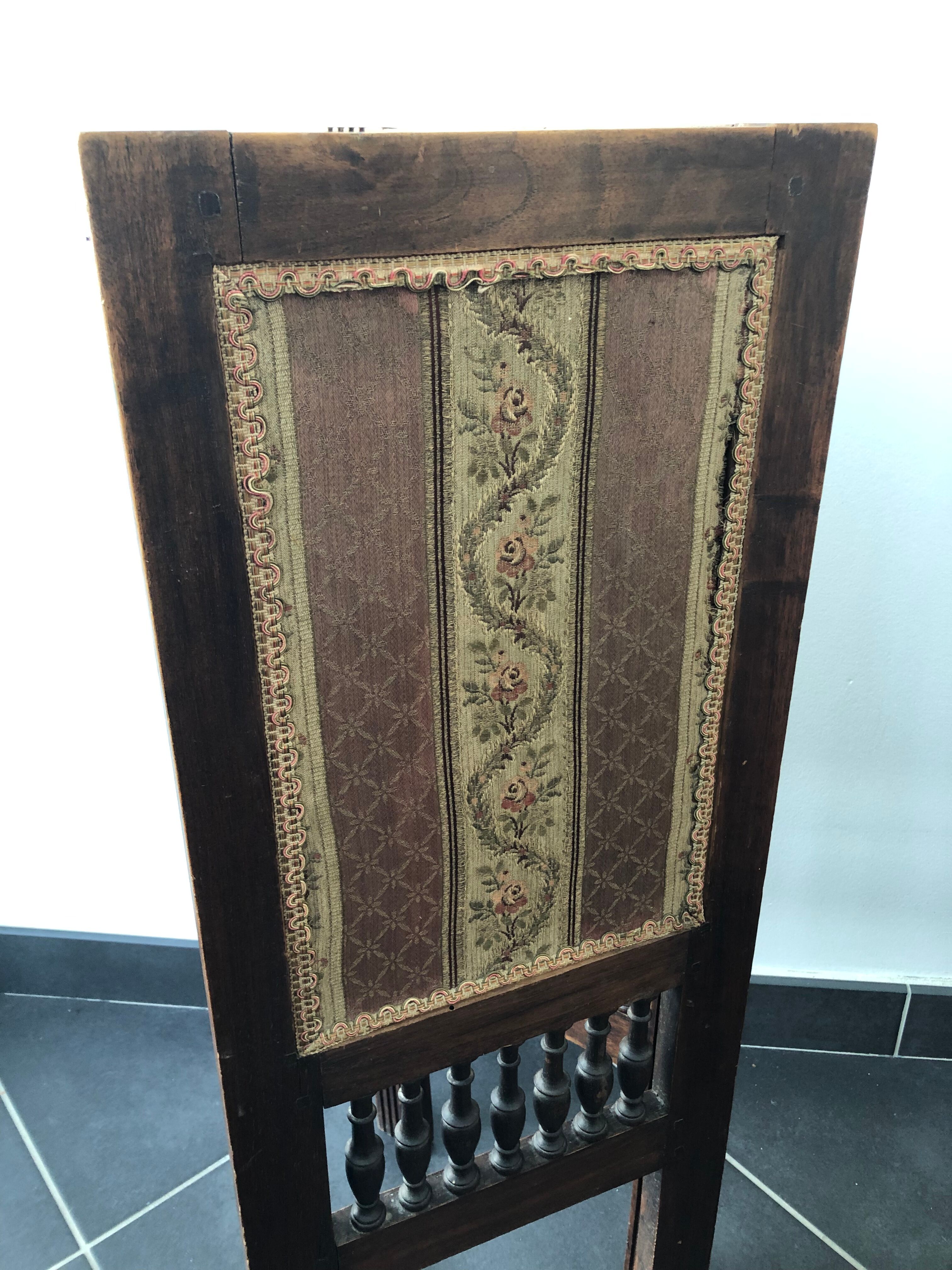 Wood and fabric screen