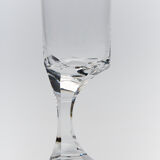 6 Baccarat wine glasses from the rare Narcisse model, 1971