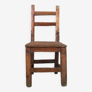Ancienne chaise savoyarde art populaire