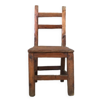 Old Savoyard chair folk art