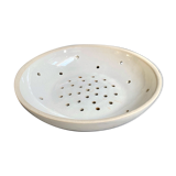 Fruit drainer in glazed stoneware