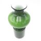 Scandinavian vase green and opaline white