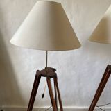 2x tripod lamps