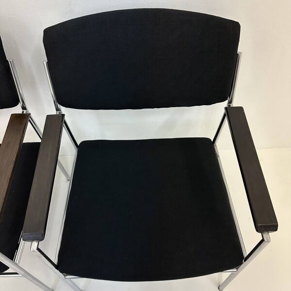 Fauteuil lounge minimaliste Gijs van der Sluis, années 1970