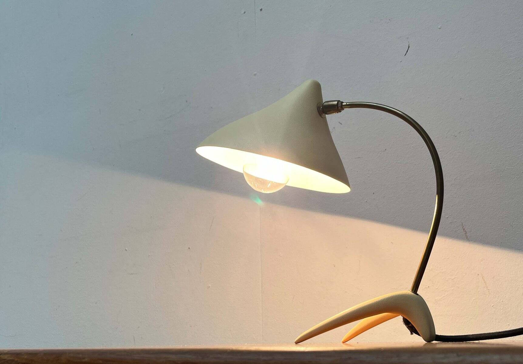 Mid-Century Modern German Crowfoot Table Lamp from Cosack, 1960s