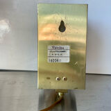 Scandinavian midcentury wall light in crystal and brass