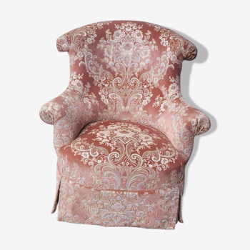 Fauteuil crapaud rose