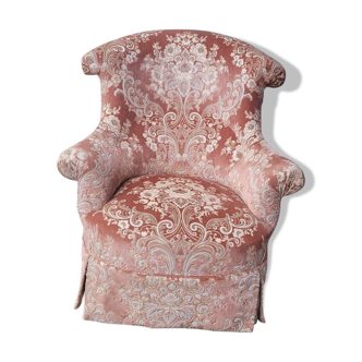 Fauteuil crapaud rose