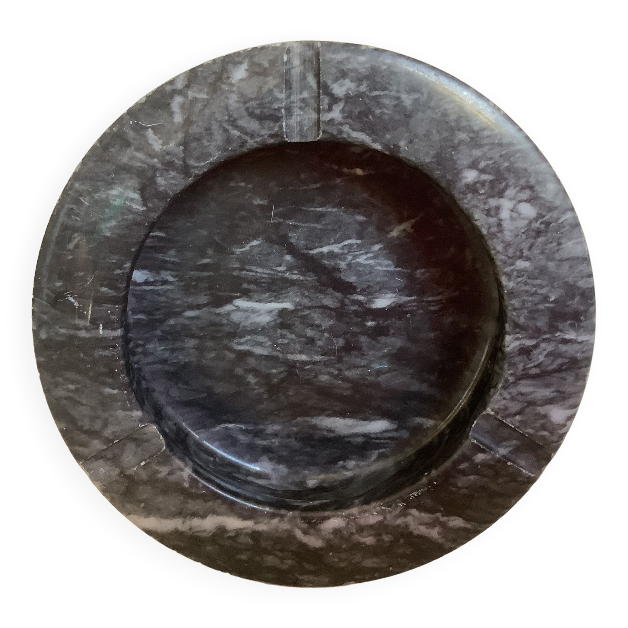 Ashtray empty pocket marble gray black