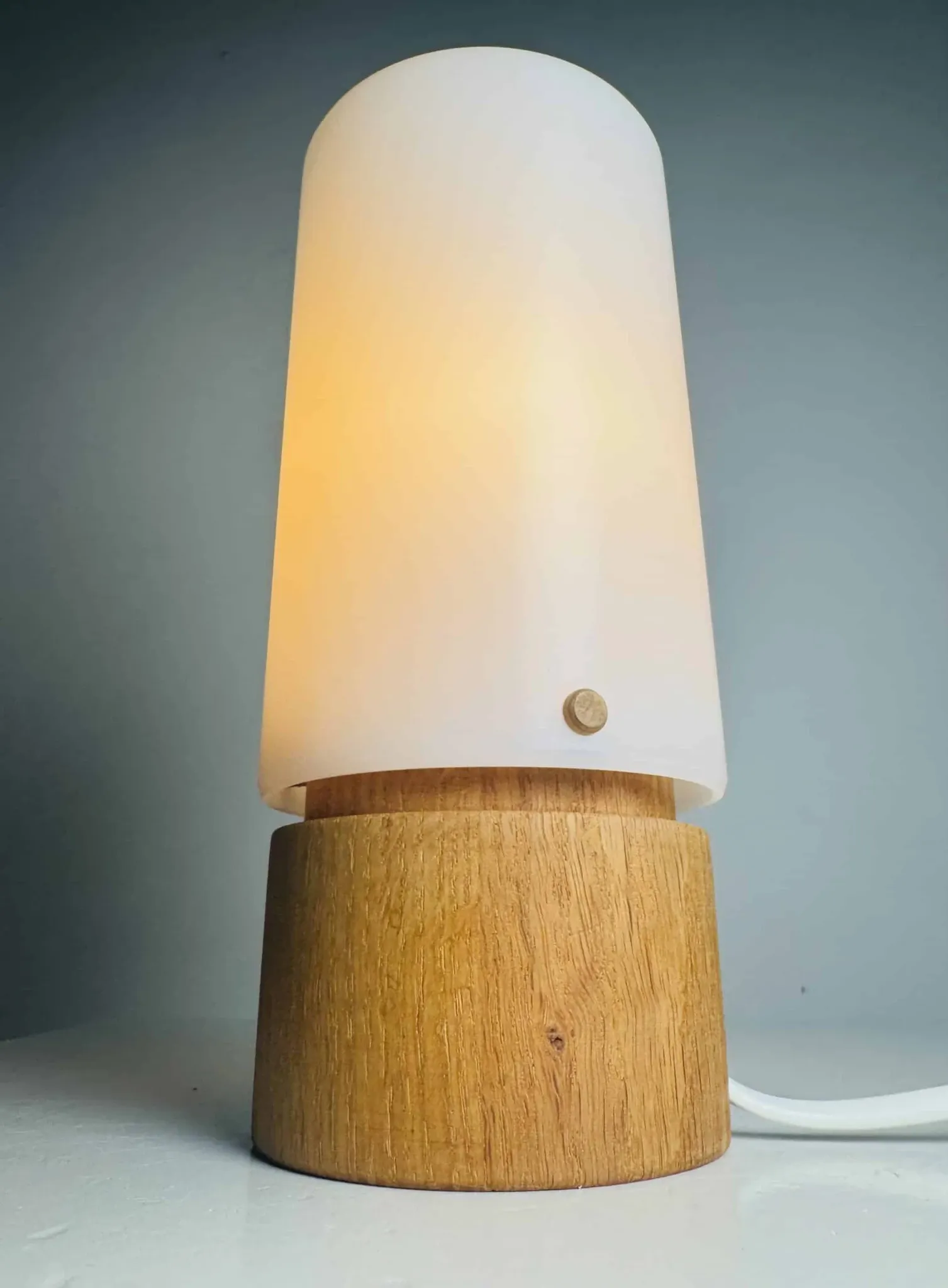 Model 115 Cylindrical Table Lamp By Uno & Östen Kristiansson For Luxus, Sweden, 1960S