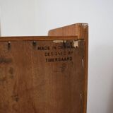 Mid-Century Danish Teak Secretary by Gunnar Nielsen for Tibergaard, 1960s.