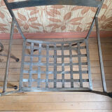 Wrought iron armchairs