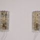 Pair of crystal wall lamps by Carl Fagerlund for Orrefors