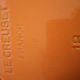 Egg dish Le Creuset orange vintage