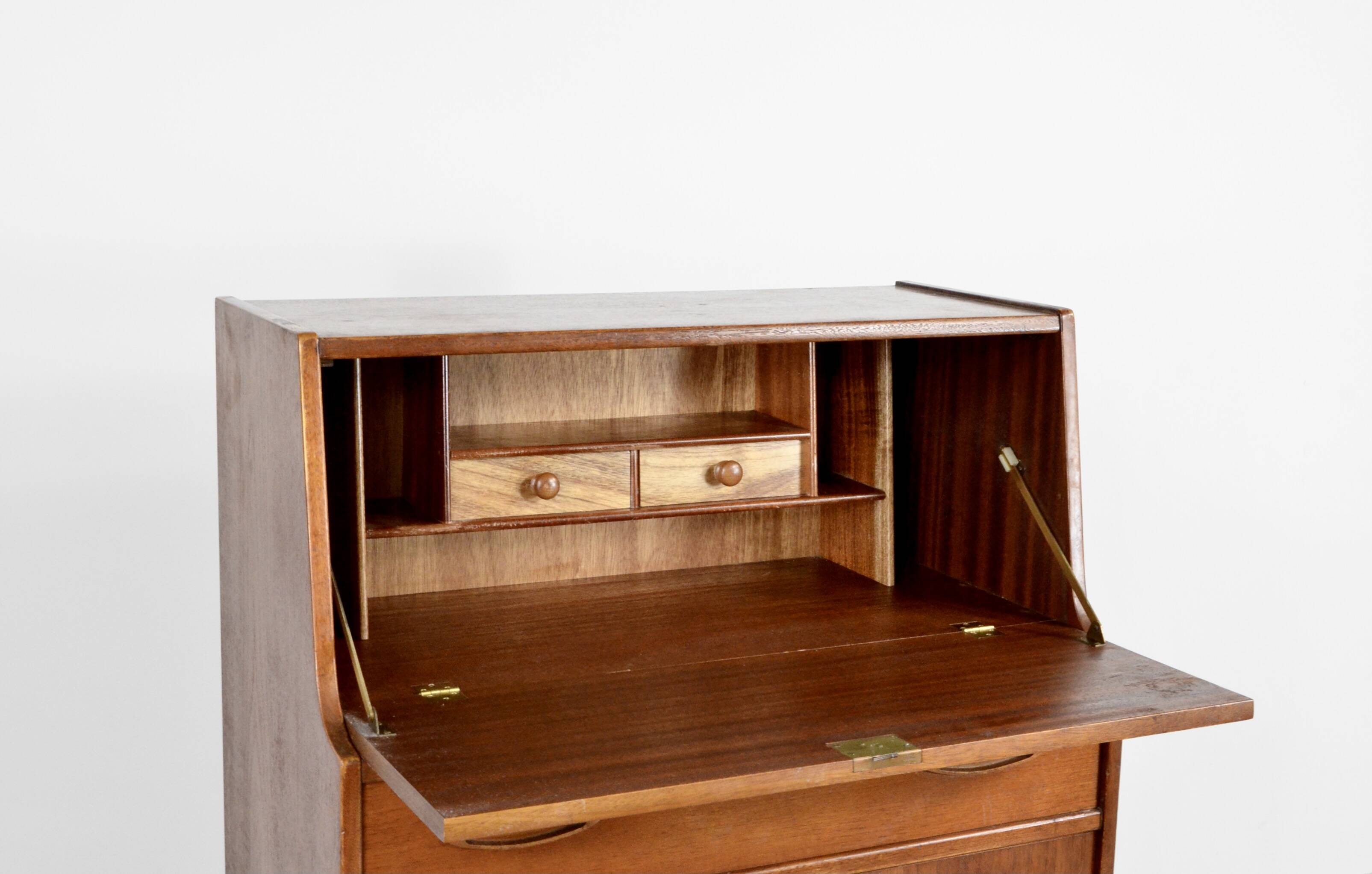 Vintage Midcentury 'Jentique' Danish Style Teak Bureau / Cabinet