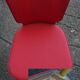 Lot de 2 chaises baumann skaï rouge, pieds compas 1955