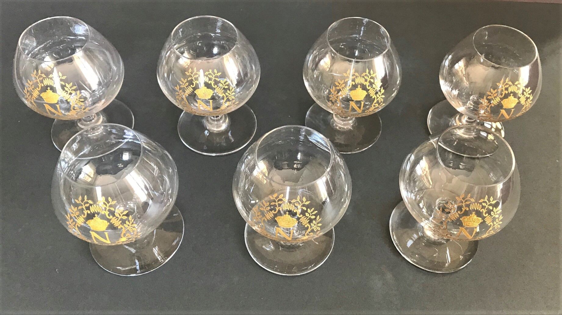 Baccarat Napoleon crystal cognac glasses