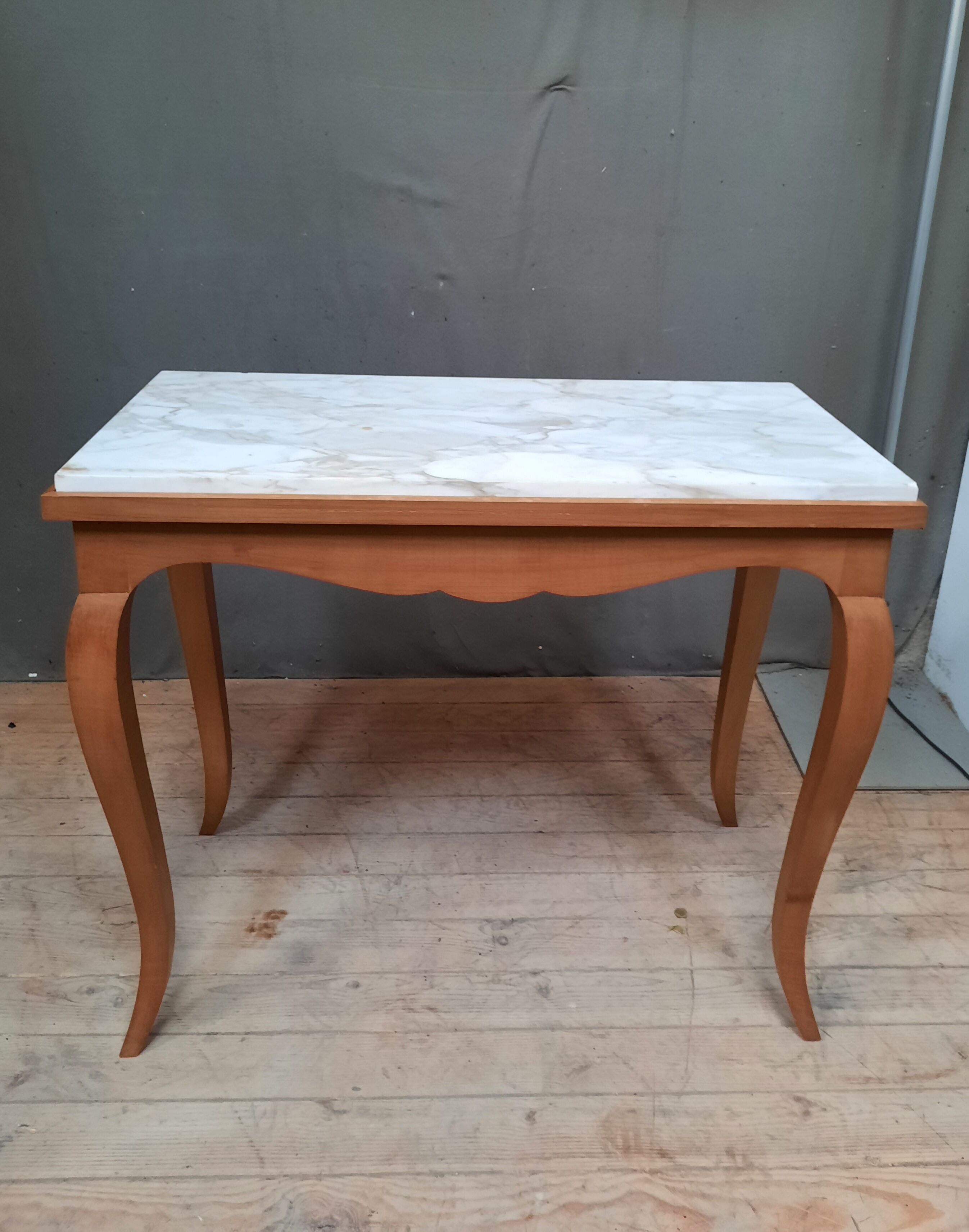 White marble top table