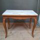 Table plateau marbre blanc