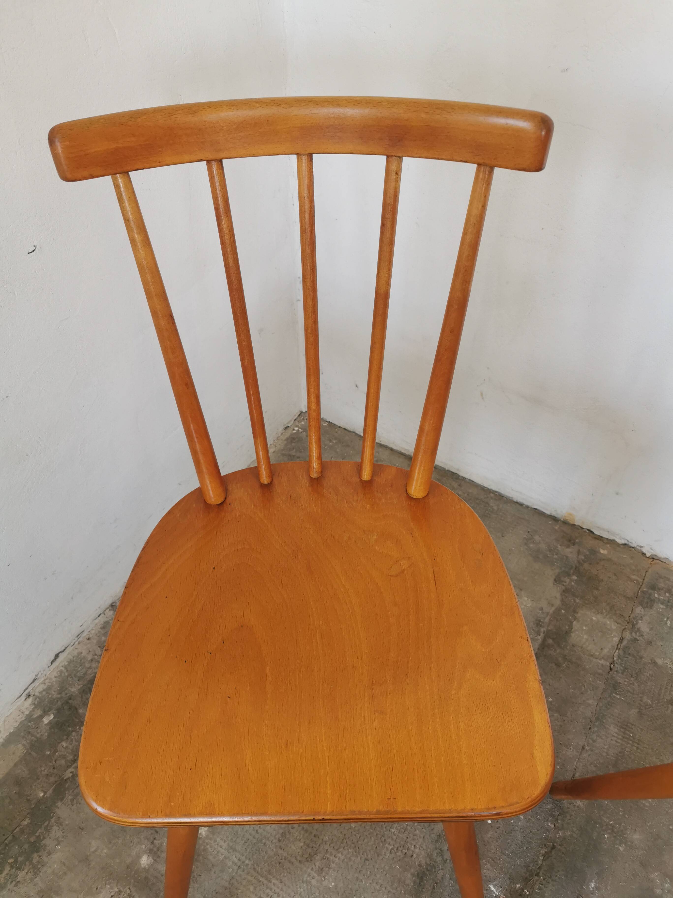 Set of 4 vintage bar bistro chairs