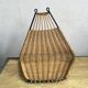 Wall shelves 50s metal and rattan