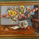 Still life painting with flowers and keys, 1973
