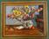 Still life painting with flowers and keys, 1973