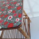 Vintage 60s/70s bedside table rattan wicker and washi paper