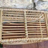 Rattan magazine holder