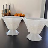 2 Opalines / Milk glass bowls