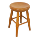 Vintage solid oak stool from the 50s 60s