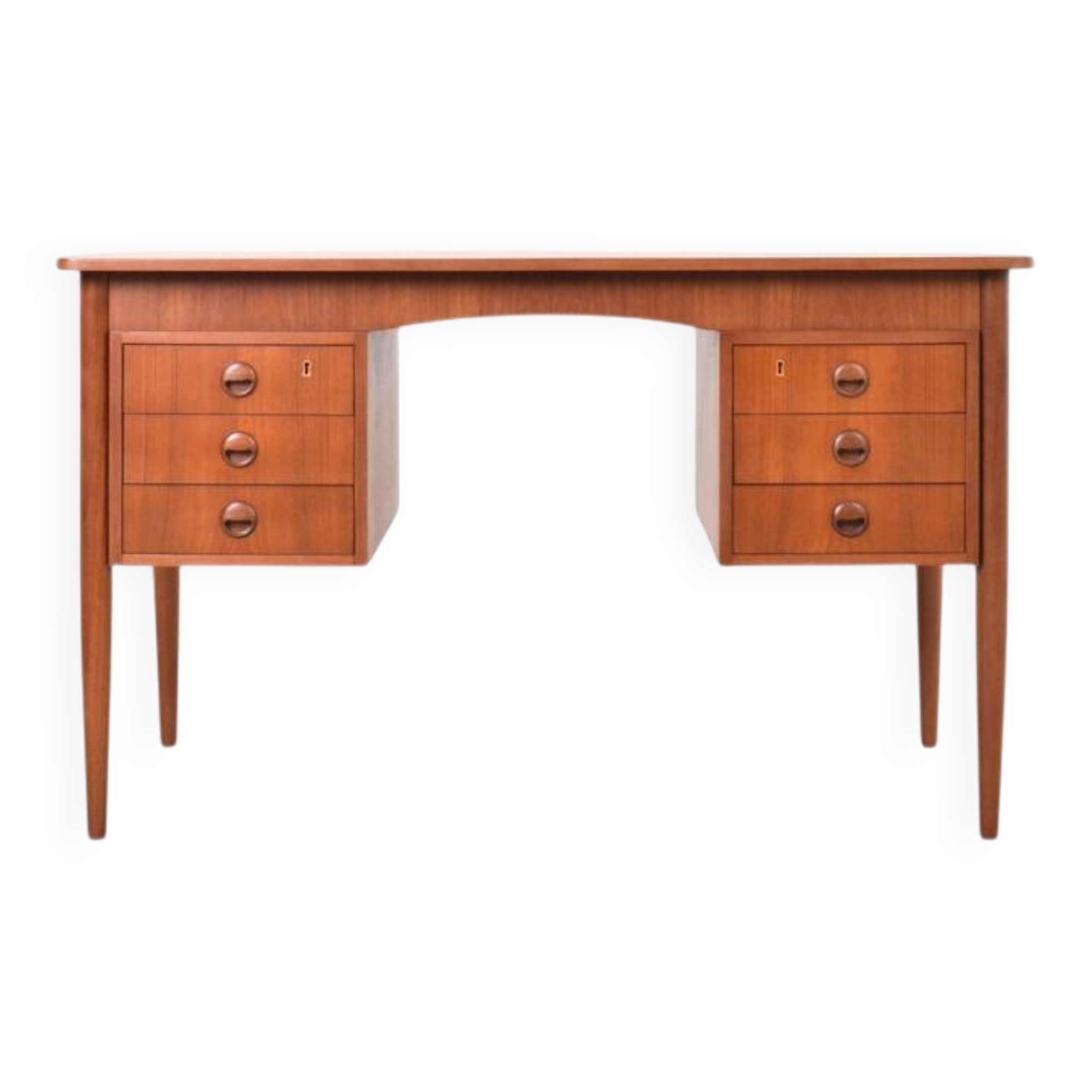 Mid-Century Danish Teak Desk, 1960s.