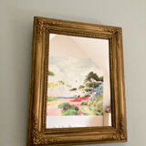 Miroir doré ancien 47x57cm