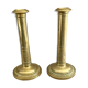Pair of brass candle holders