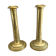 Pair of brass candle holders