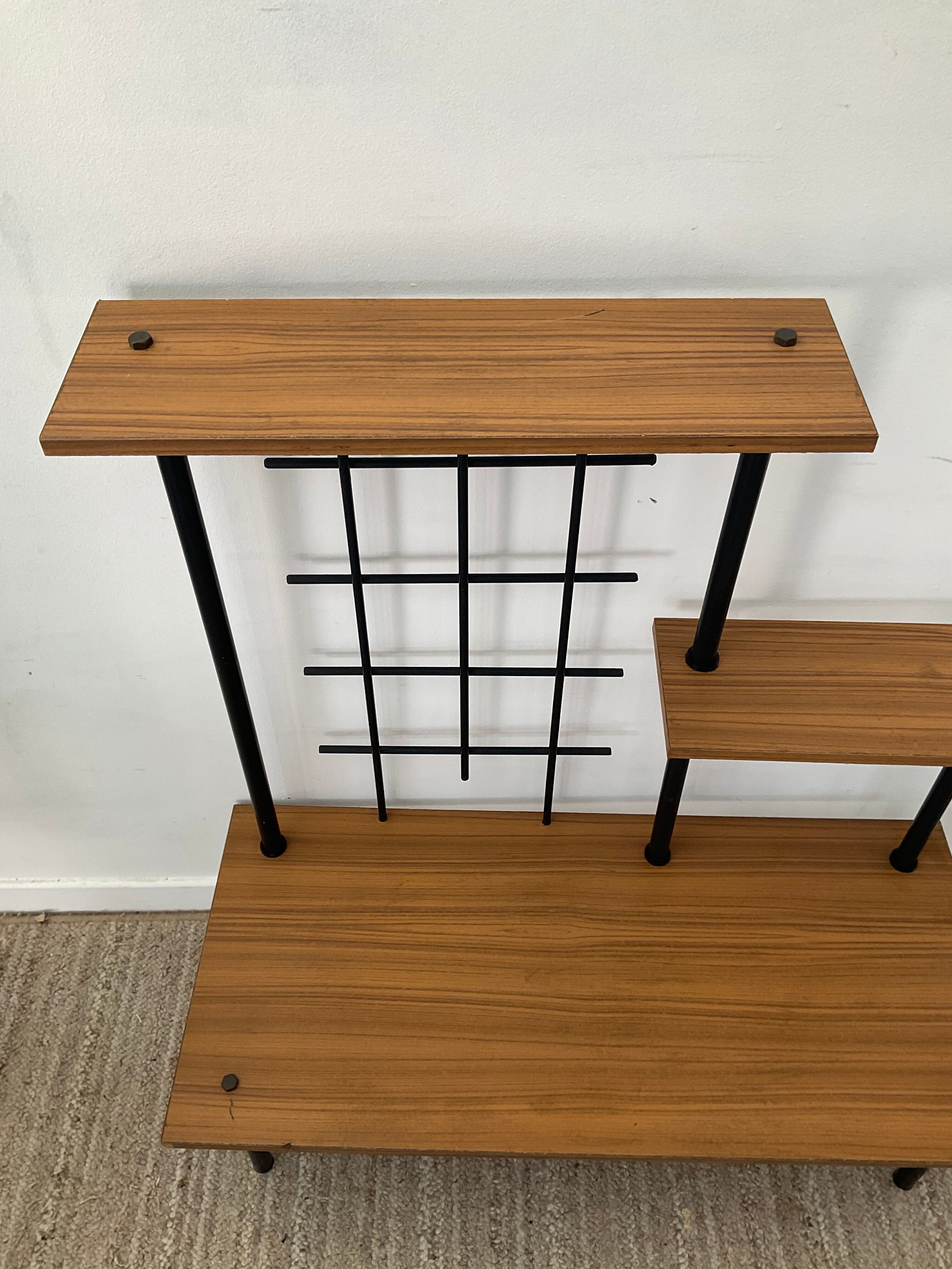 Vintage 60s shelf in formica and metal