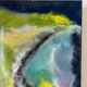 Abstract, oil on canvas signed Christian Mallet 2002