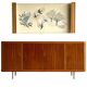 Sideboard and Matching Decorative Art Piece from the Cruise Liner "SS Rotterdam"