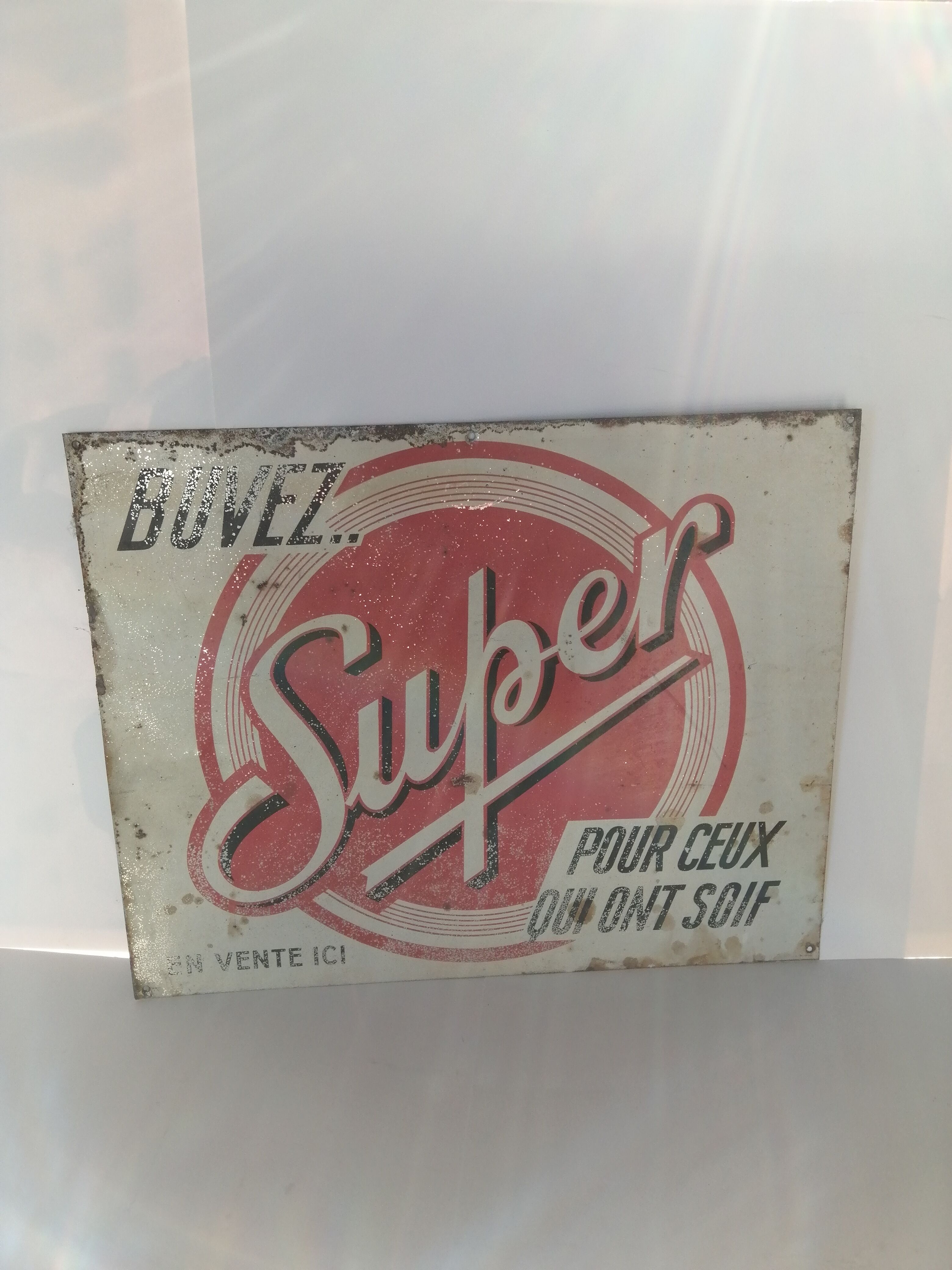 Super advertising plate