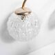 Brass ceiling and glass 3 balls 1960