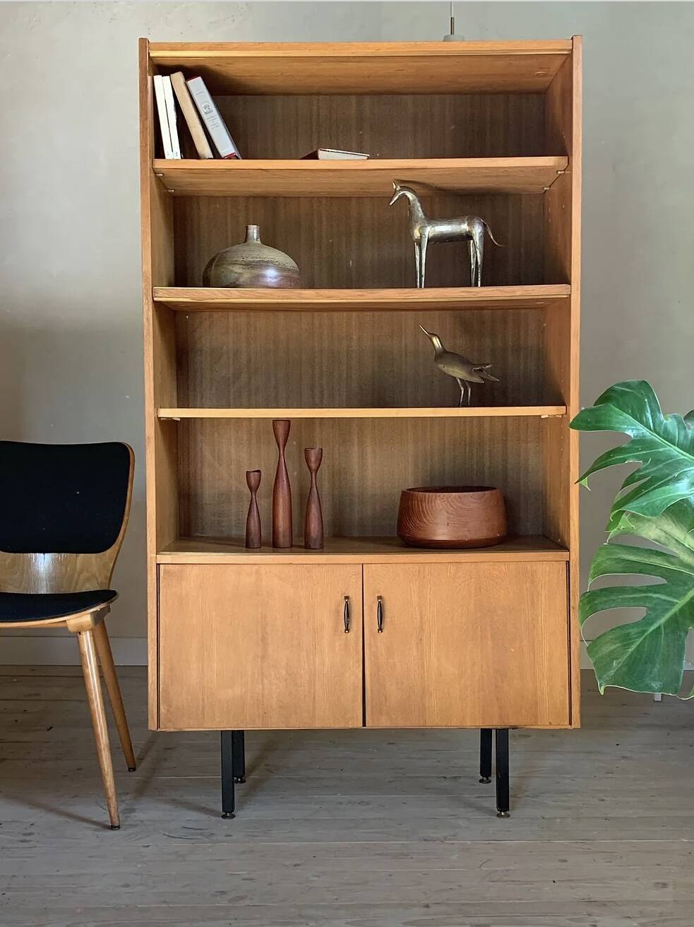 Vintage display cabinet bookcase