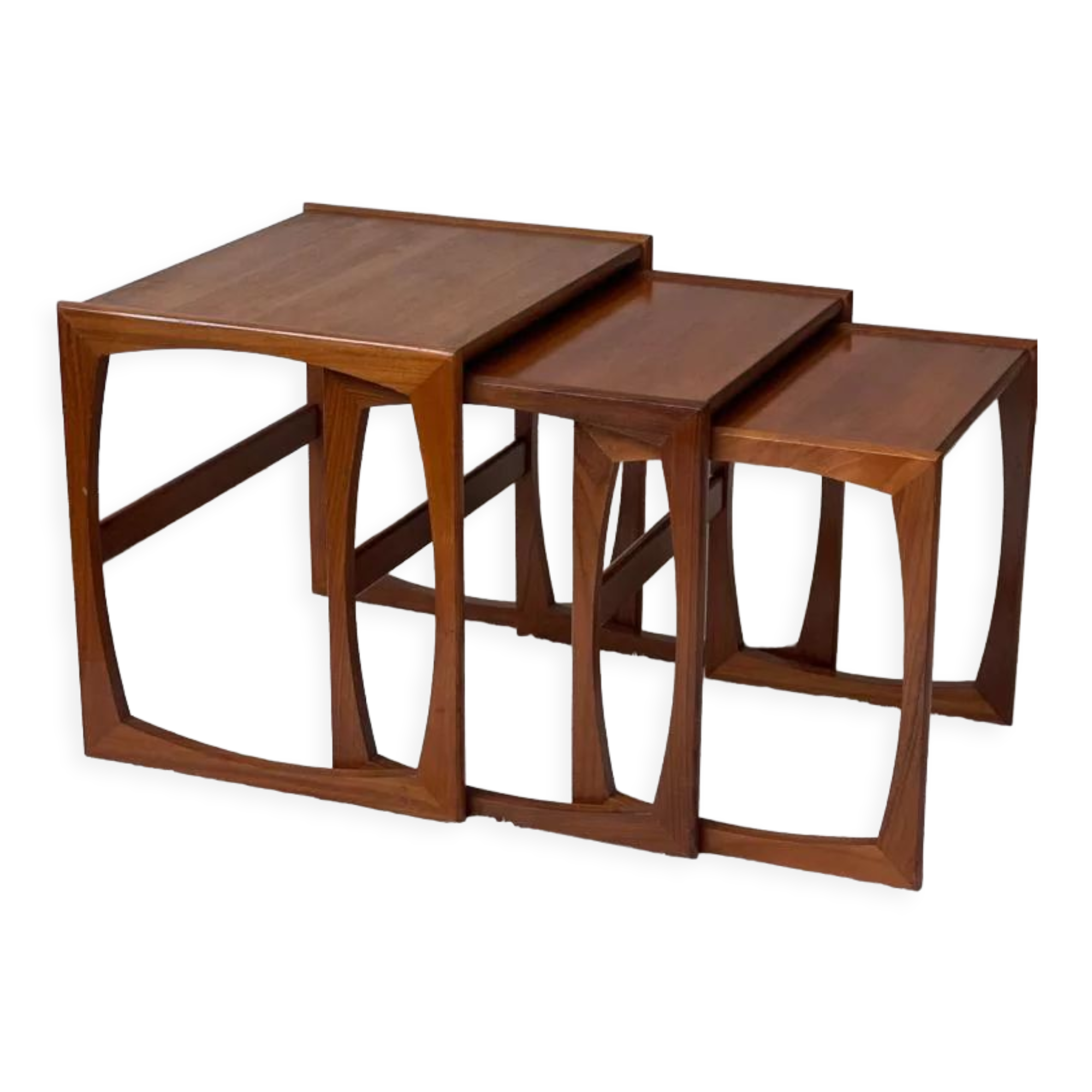 Trio of vintage coffee tables