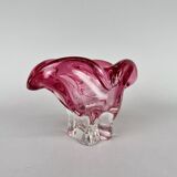 Art Glass Bowl by designer Josef Hospodka for Chribska Glassworks, 1960's