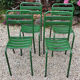 30 vintage metal bistro chairs 1950